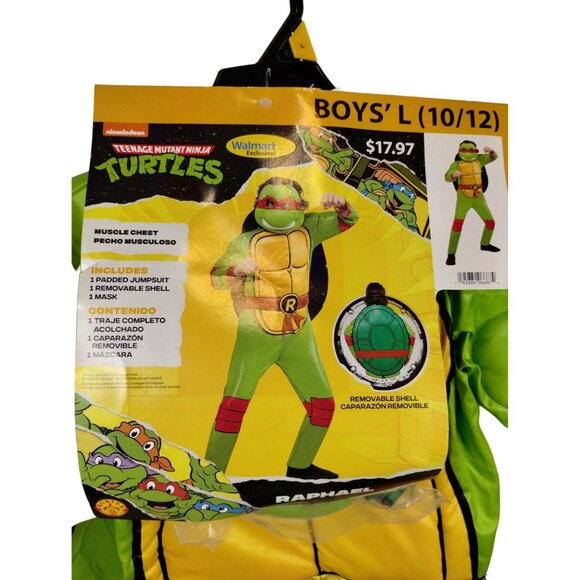 Rubies Boys L 10/12 Teenage Mutant Ninja Turtles Raphael Halloween Costume - Picture 2 of 9